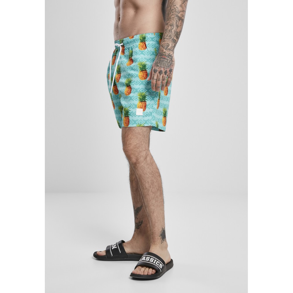 Urban Classics - Pattern Pineapple Zwemshorts - Multicolours